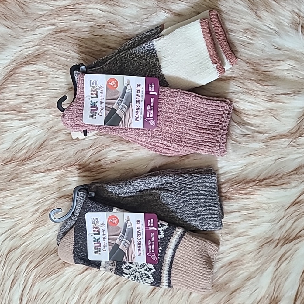 NWT Muk Luk Crew Sock Bundle